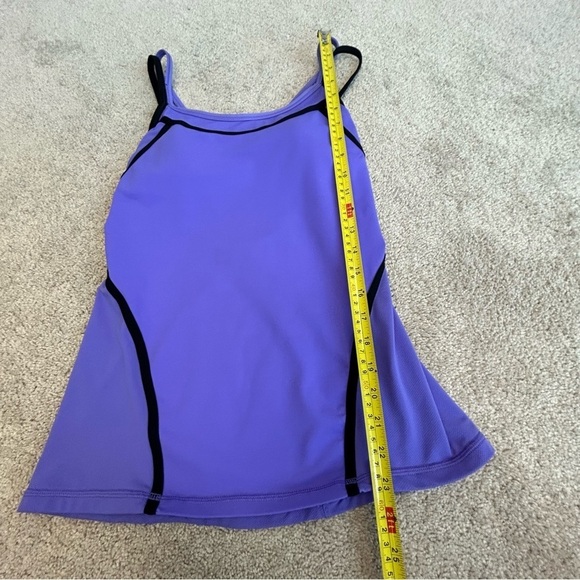 LULULEMON purple black trim ignite tank top Sz 6 - Picture 9 of 10